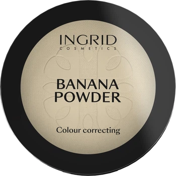 Компактная пудра Ingrid Cosmetics De Lux банановая 10 г (5907619823660)