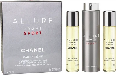 Набір зміннних блоків для чоловіків Туалетна вода Chanel Allure Homme Sport Eau Extreme 3х20 мл (3145891235005)