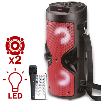 Колонка Column BT ZQS-4209 Красная Беспроводная переносная акустическая система Bluetooth с микрофоном TF-card USB AUX