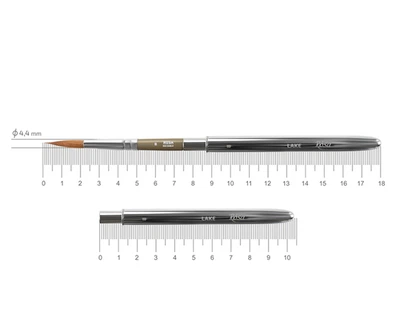 Кисть микс соболь синтетика круглая Rosa Travel Brush Lake 178 № 8 короткая ручка (19817808)