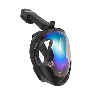 Полнолицевая маска для плавания SMAKO MASK M8018 черная размер L/XL
