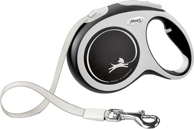 Smycz Flexi New Comfort L taśma 5 m Czarna (4000498043721)