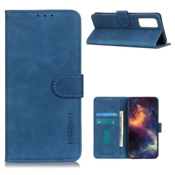 Чехол-книжка с застежкой KHAZNEH Retro Wallet для VIVO Y20 (V2027) / Y12s - Blue
