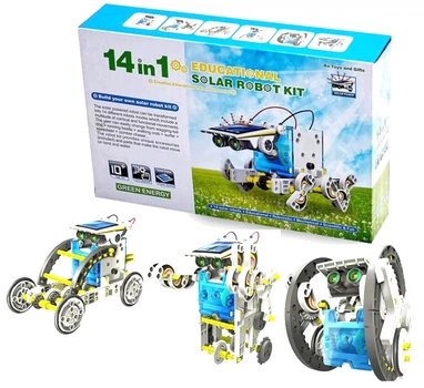 Робот конструктор на солнечных батареях Solar Robot 14 в 1 (88)