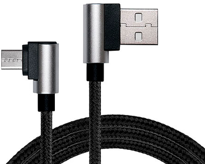 Кабель Real-El USB 2.0 Premium AM-Micro USB 1 м Black (EL123500031)