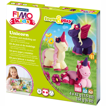 Набір пластики Fimo kids Unicorn 4 кольори х 42 г (4007817037324)