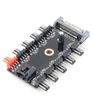 Сплитер разветвитель SATA на 10 кулеров 4 pin Fan Hub
