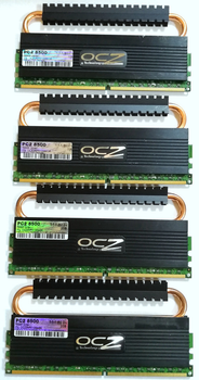 Комплект оперативной памяти OCZ Reaper DDR2 8Gb (4*2Gb) 1066MHz PC2 8500U 2R8 CL5 (OCZ2RPR10664GK) Б/У