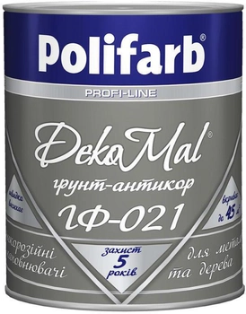 Ґрунтовка Polifarb Profi-Line ГФ-021 DekoMal 0.9 кг Чорна (PB-110795)