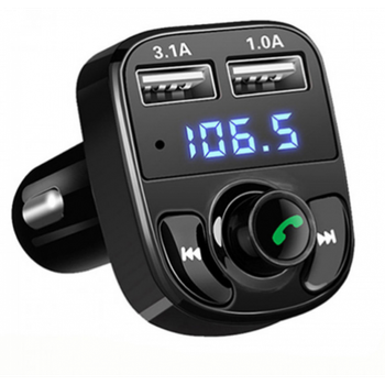 FM трансмиттер в автомобиль Модулятор Сarg X8 с Bluetooth MP3 AUX