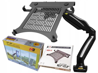 Кронштейн для ноутбука North Bayou NB F80 10,1"- 17,3" VESA настільний з 3D-налаштуванням і функцією PIVOT, Чорний