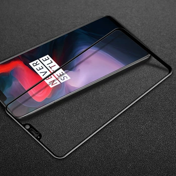 Защитное стекло LUX для OnePlus 6 Full Сover черный 0,3 мм в упаковке