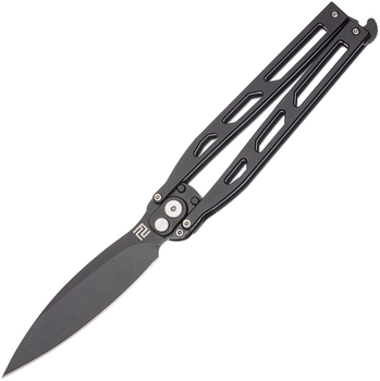 Ніж Artisan Cutlery Kinetic Balisong, D2, Steel Black (27980207)