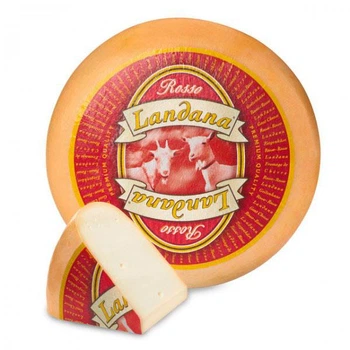 Сир гауда козячий у вині Landana Goat Cheese Rosso 50% 300 г