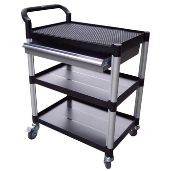 Трирівневий візок з висувним ящиком Krauss Multipurpose trolley with drawer KR-220S