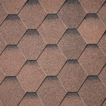 Битумная черепица IKO Superglass HEX Ultra Dual Brown