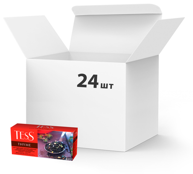 Упаковка чаю чорного пакетованого TESS Thyme 24 шт по 25 пакетиків (4823096801681)