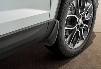 Брызговики Skoda Karoq 2017- передние с пластиковыми арками оригинальные № 57A075111A VAG