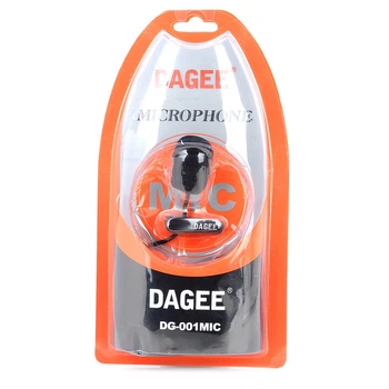 Петличный микрофон для компьютера, ноутбука, фото/видеокамеры Dagee DG-001, тканевый шнур (480430)