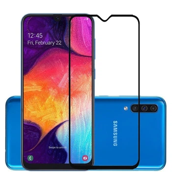 Защитное стекло LUX для Samsung Galaxy A50 2019 (A505) Full Сover 0,3 мм в упаковке Черное