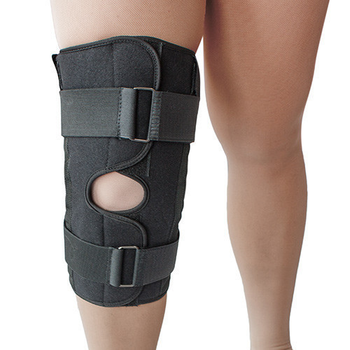 Пов'язку на колінний суглоб роз'ємний Чорний Алком Розмір 5