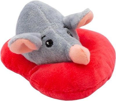 Мягкая игрушка Devilon Мышка с сердечком Темная 12 см (M1819712A 2) (5102682393113_dark)