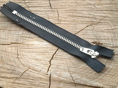 Блискавка джинс YKK арт. 580/N/12, YKK, Чорний, 12 см