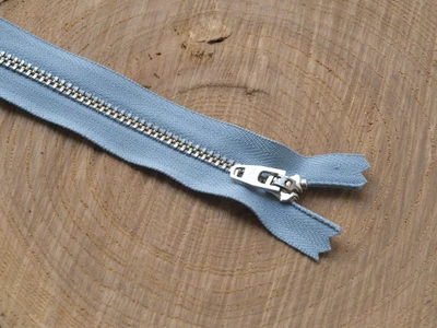 Молния металл джинс YKK арт. 232/N/18 , YKK, Голубой, 18 см