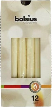 Конусна свічка Bolsius 245/24 коробка 12 шт. Кремова (356805.1)
