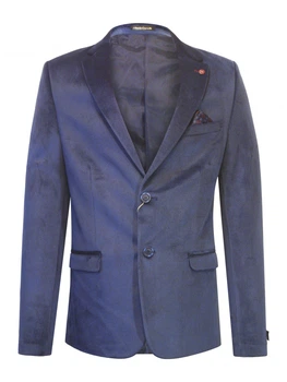 Піджак Paulo Carvelli 501-03 велюровий 32 134 см Синій