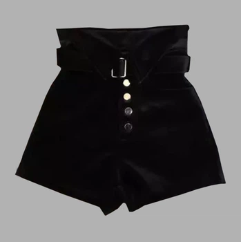 Шорты велюр для девочки Maria Style V044 146 см Чёрный