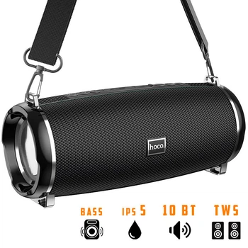 Портативна бездротова Bluetooth колонка Hoco HC2 10Вт Black з вологозахистом IPX5 (HC2)