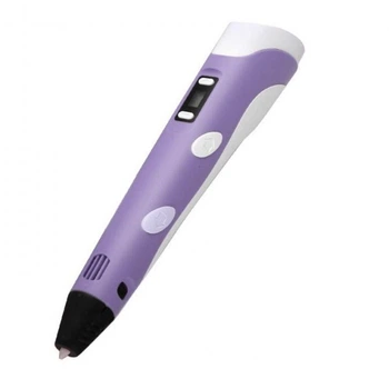3D ручка c LCD дисплеем и пластиком для рисования Pen 2 Фиолетовый 110 V — 220 V (1517203085) TIN66