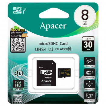 Карта памяти Apacer MicroSD 8 Gb Class 10