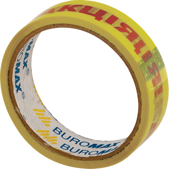 Набір клейкої стрічки канцелярської Buromax Акція 24 мм х 30 м Жовта 6 шт. (BM.7531)