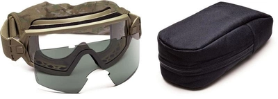 Баллистические тактические очки маска Smith Optics OTW (Outside The Wire) Goggles Field Kit W/ Molle Compatible Pouch Тан (Tan)