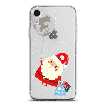 Чехол силиконовый для Apple iPhone (Смешной Санта Клаус) Xr айфон silicone case (767566211)