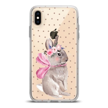 Чехол силиконовый для Apple iPhone (Очаровательный кролик) Xs Max айфон макс silicone case (767536426)