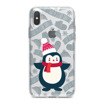 Чехол силиконовый для Apple iPhone (Симпатичный пингвиненок) X/Xs айфон 10 silicone case (767616765)