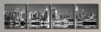 Модульная картина на холсте Holst Art из 4-х частей New York City 55х202 см