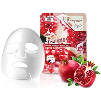 Осветляющая маска для лица с гранатом 3w Clinic Fresh Pomegranate Mask Sheet 1 шт (8809317282107)
