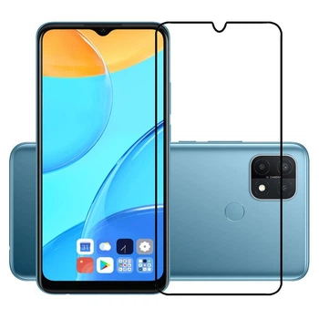 Защитное стекло LUX для Oppo A15 / A15s Full Сover черный 0,3 мм в упаковке