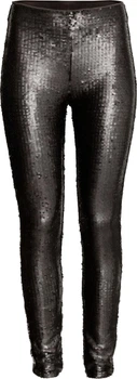 Брюки женские H&M 0410778_пайетки 36 Черные (2000000951232_KZ2000000951232_KAY2000000951232)