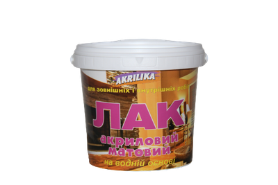 Лак акриловий Akrilika 1.0кг матовий