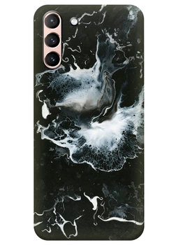 Силиконовый чехол ПринтОК для Samsung Galaxy S21 Plus - Всплеск мрамора
