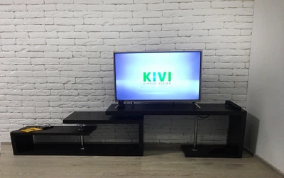 Тумба під телевізор поворотна з ДСП ТВУ-1 Флеш Мікс Меблі Венге темний