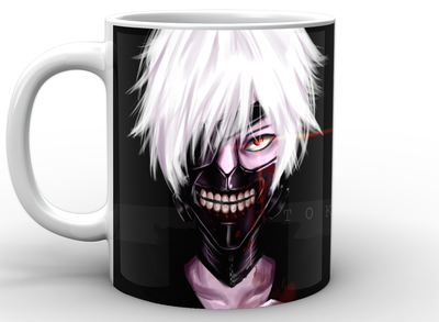 Кухоль Geek Land білий Tokyo Ghoul Токійський гуль чорний фон TG.02.009