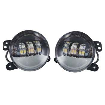Штатные LED фары противотуманные c cветотеневой границей Рено, Дачия Логан Противотуманные Dacia Renault Logan