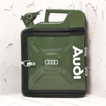 Подарок для мужчин Канистра-бар 10 л с маркой авто Audi + 2 стакана в подарок Shop Monkeys (KA-Audi-4001)