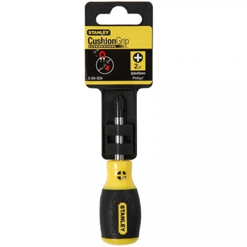 Отвертка Cushion Grip (+) Ph1 L=45мм двухкомпонентная рукоятка, CrV 0-64-931 Stanley